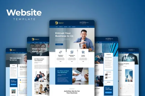Professional business website design Dubai layout viewed on mobile device