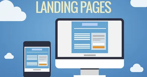 Landing page design Dubai performance dashboard and mobile conversion layout
